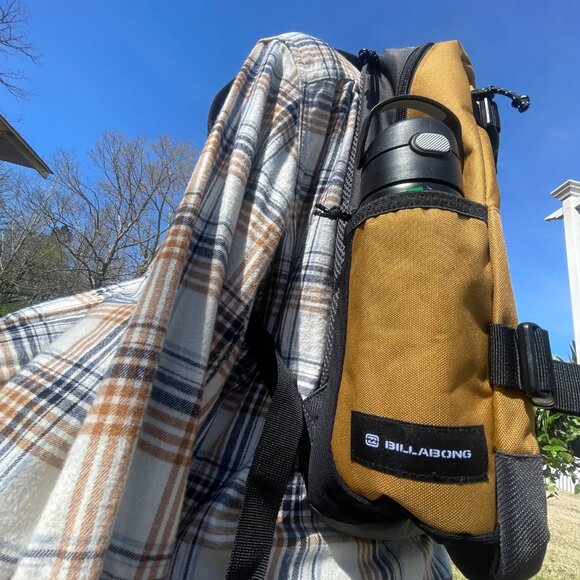 NWT Unisex O/S Camel/Black Billabong Chief Comm Backpack - Picture 6 of 15